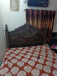 Urgent sale double bed and dressing table n good condition