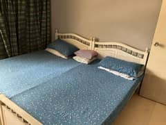 Double Bed with Mattress For Sale 0