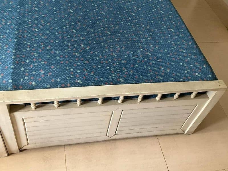 Double Bed with Mattress For Sale 3