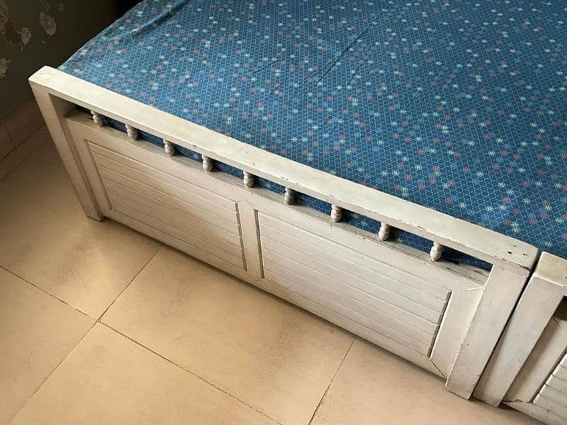 Double Bed with Mattress For Sale 4