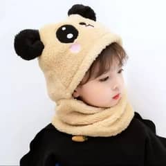 kids Woolen Beanie And Neck Warmer set