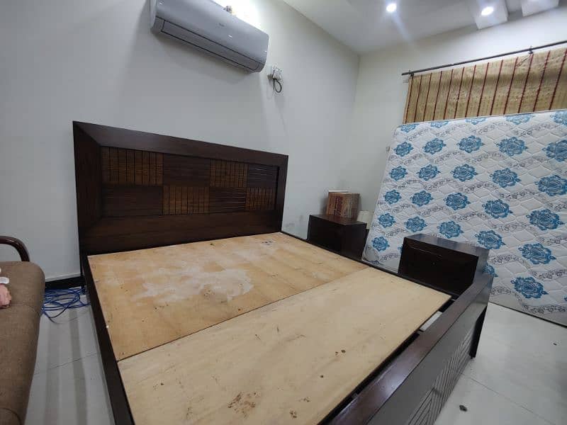 wooden double bed 3