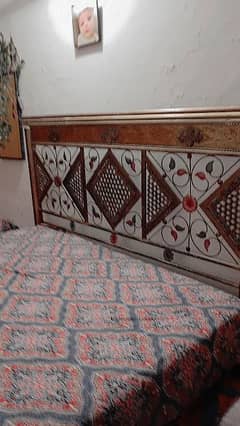 urgent sale heavy iron bed