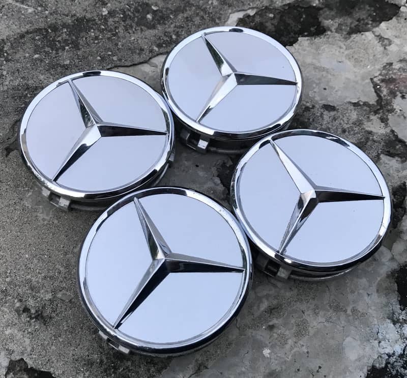 Mercedes Benz Monogram Engine Alloy Rim Cap Wheel Cap W203 C180 W211 4