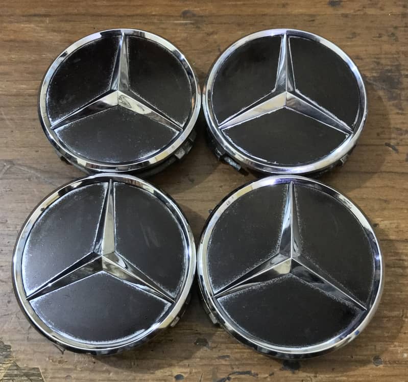 Mercedes Benz Monogram Engine Alloy Rim Cap Wheel Cap W203 C180 W211 5