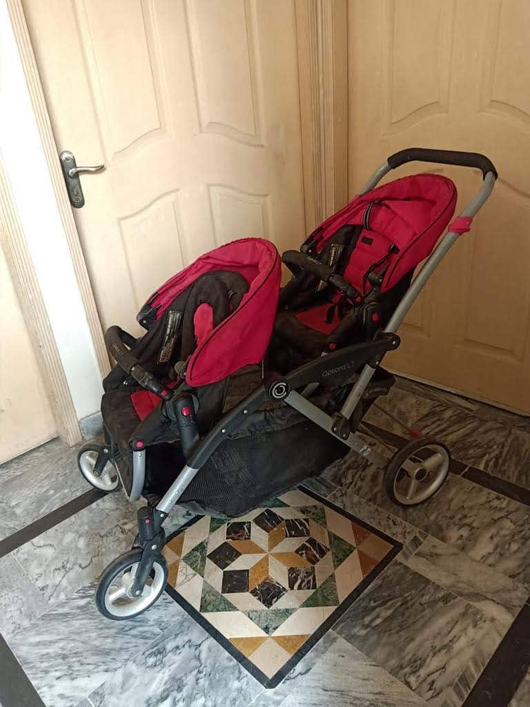 pram for 2 baby sitting seat 5