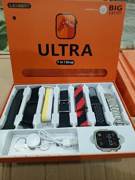 7 in 1 ultra smart watch with free heart buds 1