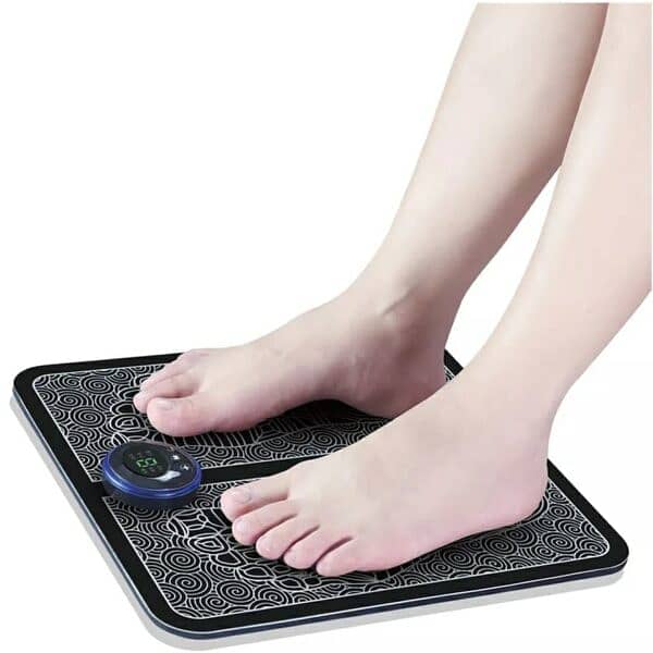 (Pack of 2) EMS Foot Massager Mat Electric + Mini Body Massager Combo 1