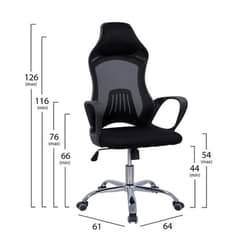 High Back Computer chair 360° Swivel Adjustable Height & Tilt Control