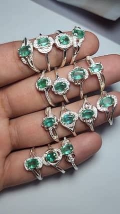 natural emerald rings