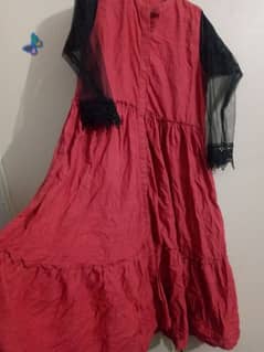 red color frock ( j. )brand