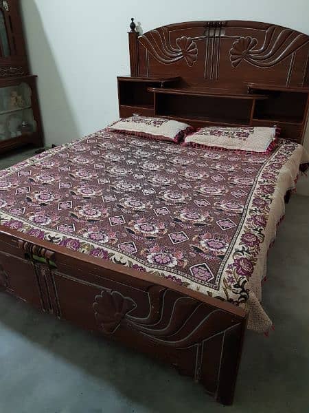 Double Bed with Drawers & without Mattress 0