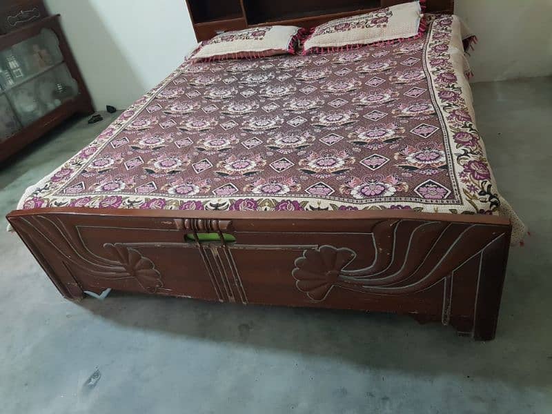 Double Bed with Drawers & without Mattress 2