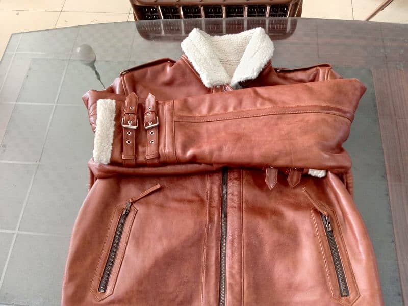 sheep leather jacket UK fur style for men 8