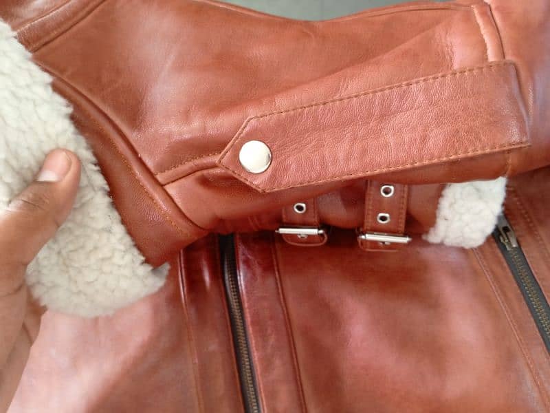 sheep leather jacket UK fur style for men 12