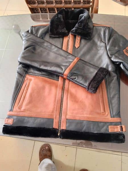 sheep leather jacket UK fur style for men 13