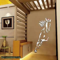 DIY horse design Acrylic Mirror wall sticker-large