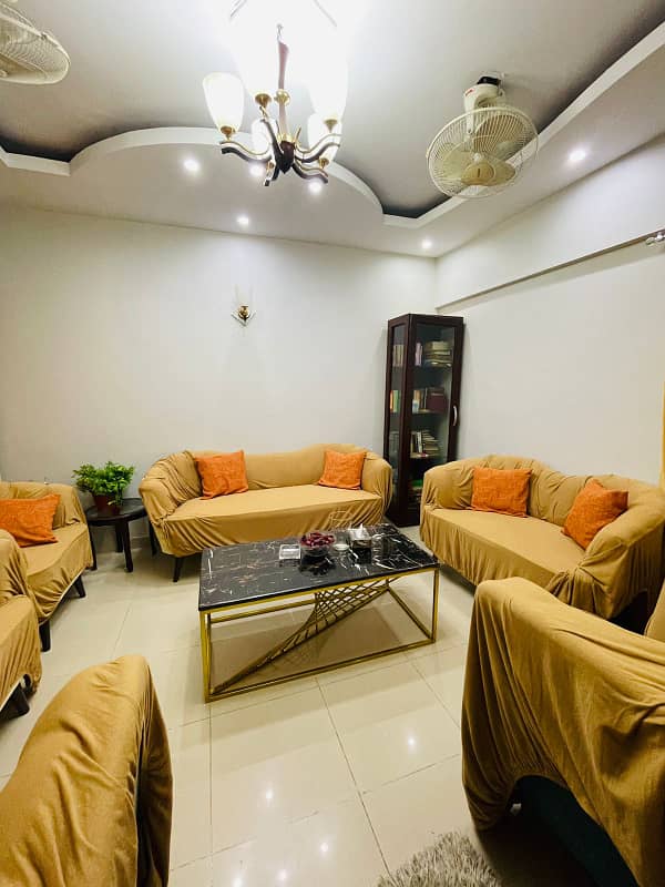 "Main Munawwar Chowrangi" Al Minal Tower 01 Flat For Sale 3 Bed DD Block 03-A Gulistan e Jauher. 1