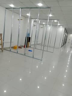 gypsum board cement board partition