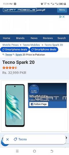 TECHNO SPARK 20.8/GB RAM 128 storge 5000 mah battery dual speakr