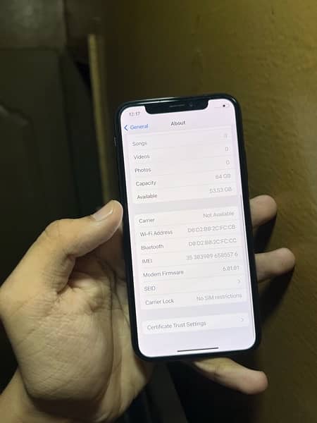 iPhone X 64 gb factory unlock non pta 9