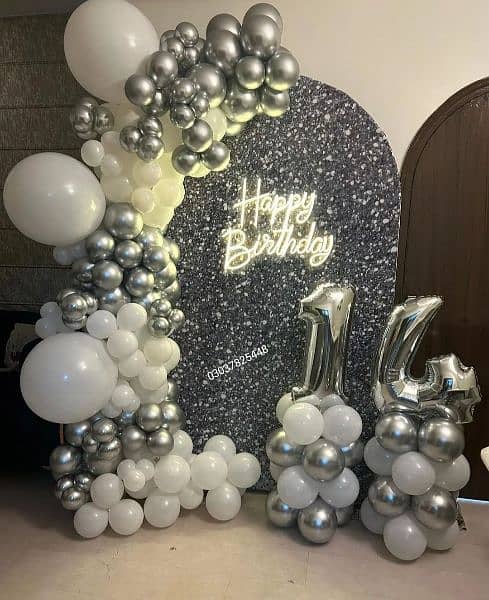 Birthday decoration, balloon flowers themes decoration,event planner, 17