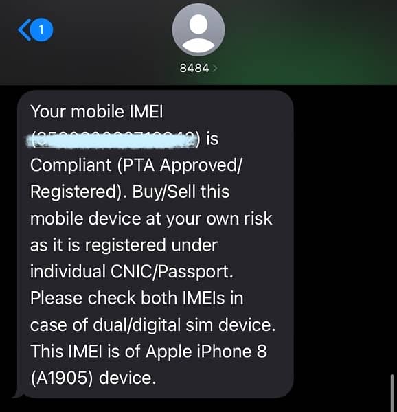 iPhone 8 64 gb PTA Approved 2