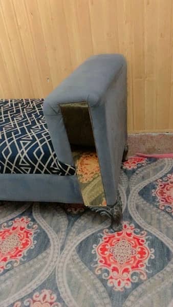 2 seater sofa hai gray and black 1