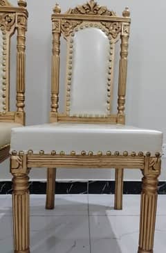 Royal kings Style Gold dinning set 8 chairs 0