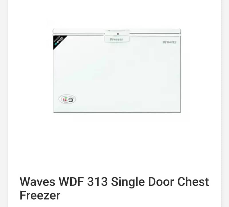 Waves, single door deep freezer brand new 0