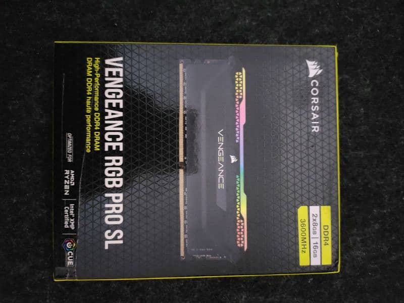 Corsair Vengeance RGB Pro SL 3600MHz 16 GB Ram 0