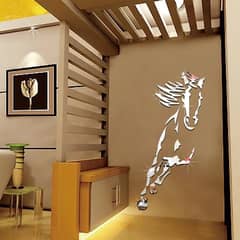 DIY Horse Design Acrylic Mirror Wall Sticker-Small