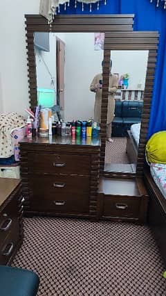 dressing table pure wood latest design