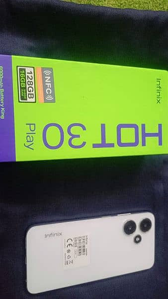 8+8 16,GB 128 ROM MOBILE INFINIX HOT ,30 PLAY 1