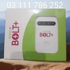 Zong 4G Fast Internet Bolt+ Wireless WiFi Device Cash On Delivery