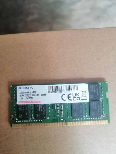 LAPTOP RAMs 3200Mhz  8GB 16GB DDR4 single Ram