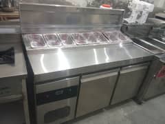 pizza make table under counter chiller 5feet double door pizza oven