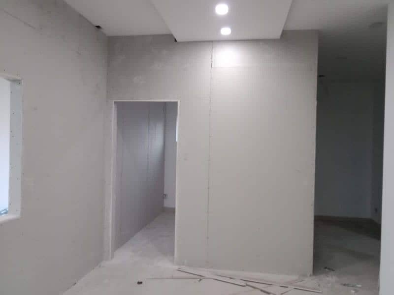 dry wall partition gypsum board & Glass partition 8