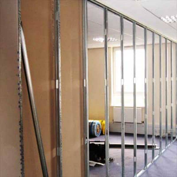 dry wall partition gypsum board & Glass partition 9