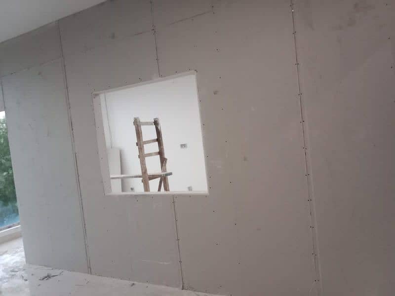 dry wall partition gypsum board & Glass partition 10