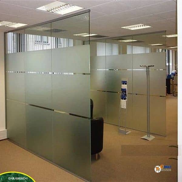 dry wall partition gypsum board & Glass partition 11