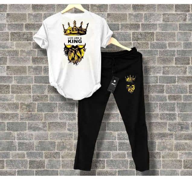 track suit yellow and black color summer printed tracksuit 0