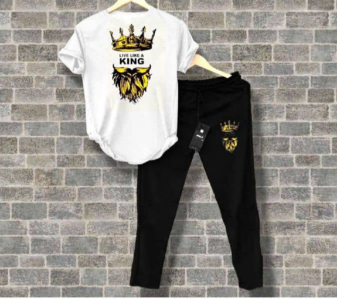 track suit yellow and black color summer printed tracksuit 2