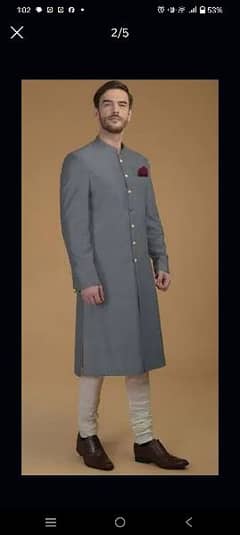 sherwani and west