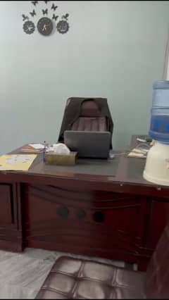 1 Office table ,4 sofa,1 exactive chair for sale only 6 month use .