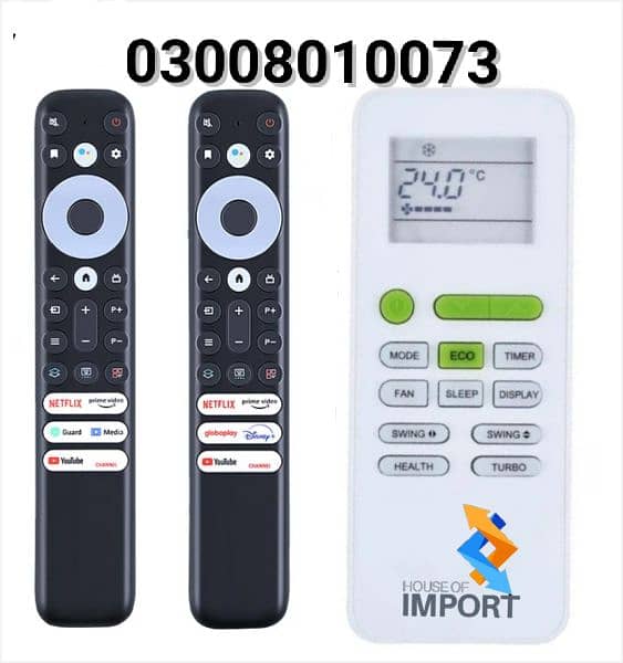 Remote Control for Sony TCL Samsung LG Haier tv lcd led 1