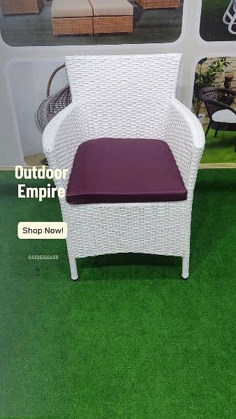 White Rattan chairs for Restaurants 3