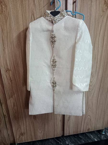 four pieces suit sherwani and wast court for sale 8