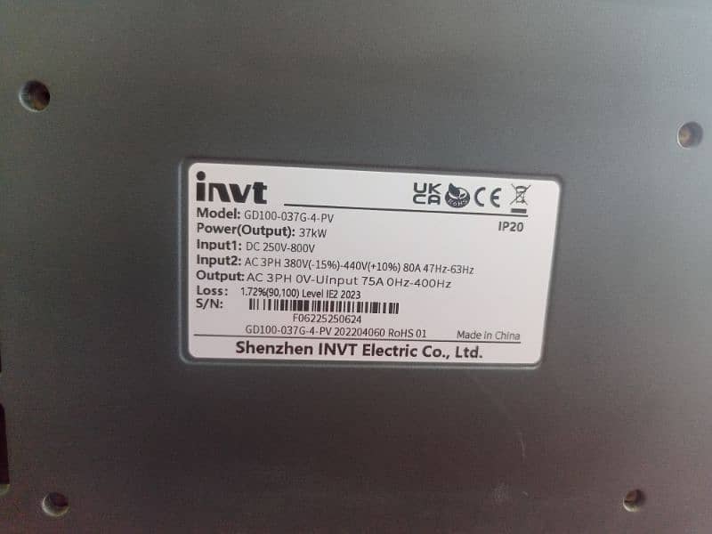 Invt Vfd GD100 37kw(orignal) 3