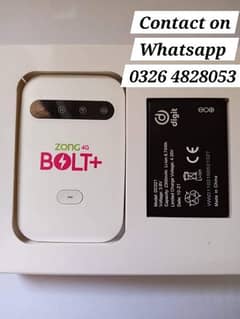 Zong 4G Bolt+ WiFi Internet Device Cash On Delivery